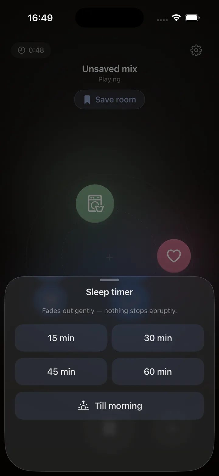 Tysha sleep timer